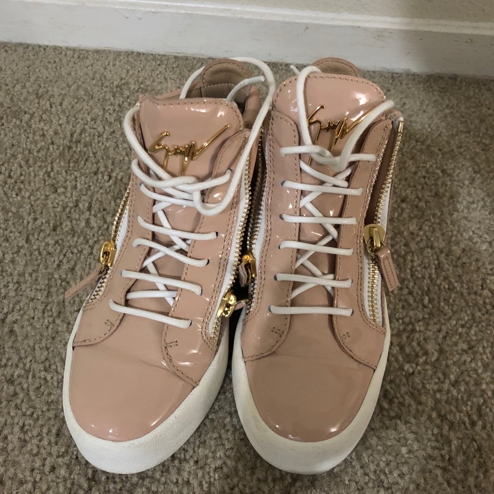 giuseppe zanotti GZ pink sneakers size 35